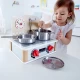 Set de joaca din lemn Hape - Mini aragaz si ustensile Set de joaca din lemn Hape - Mini aragaz si ustensile