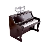 Pian din lemn cu functie electronica pentru copii Hape negru