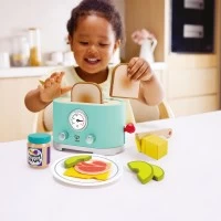 Set de joaca Hape - Prajitor de paine Ding & Pop-up 15 piese