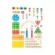 Set constructie din lemn Woodyland 340 piese