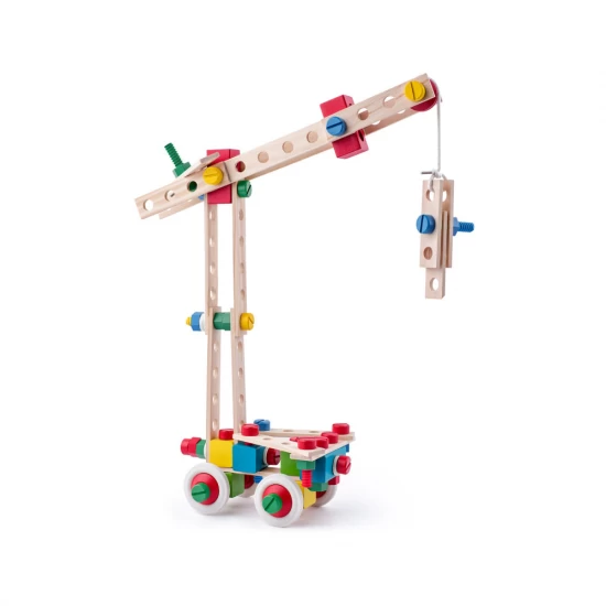 Set de constructie din lemn Woodyland 144 piese Set de constructie din lemn Woodyland 144 piese
