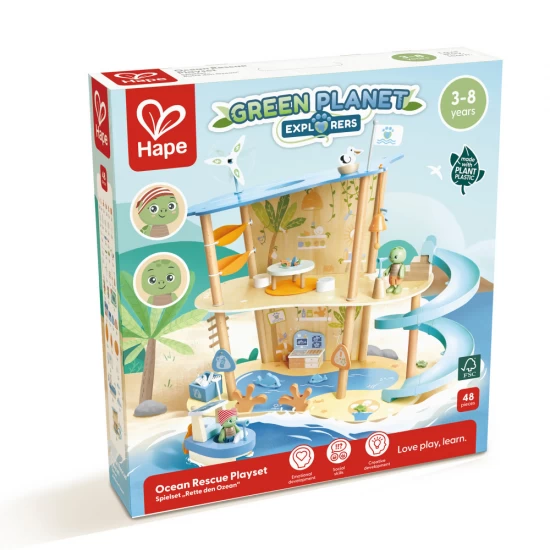 Set de joaca din lemn Hape - Salvarea oceanelor 48 piese Set de joaca din lemn Hape - Salvarea oceanelor 48 piese
