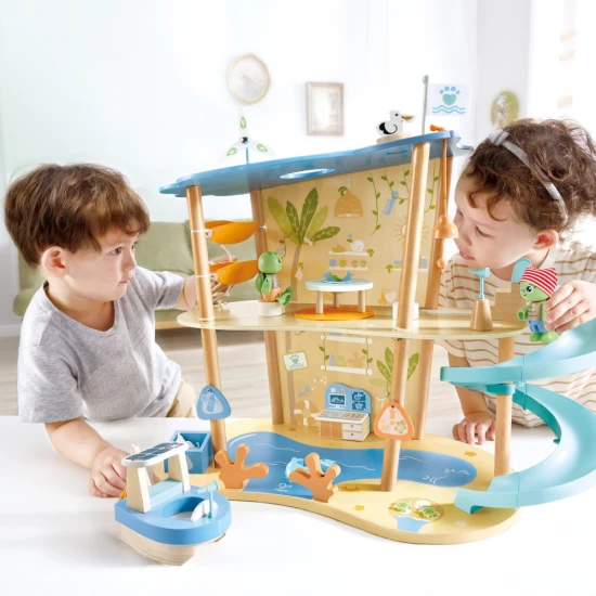 Set de joaca din lemn Hape - Salvarea oceanelor 48 piese Set de joaca din lemn Hape - Salvarea oceanelor 48 piese