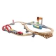 Set de joaca din lemn transport maritim si feroviar Hape 38 piese Set de joaca din lemn transport maritim si feroviar Hape 38 piese