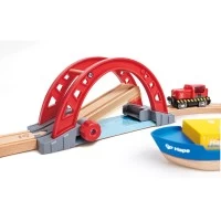Set de joaca din lemn transport maritim si feroviar Hape 38 piese