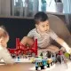 Set de joaca din lemn trenuri urbane Hape 51 piese Set de joaca din lemn trenuri urbane Hape 51 piese