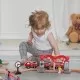 Set de joaca din lemn trenuri urbane Hape 51 piese Set de joaca din lemn trenuri urbane Hape 51 piese