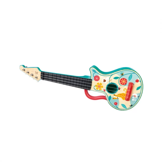 Set de ukulele din lemn 4 in 1 pentru copii Set de ukulele din lemn 4 in 1 pentru copii
