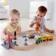 Jucarie din lemn Hape - Set tren de marfa cu macara 34 piese Jucarie din lemn Hape - Set tren de marfa cu macara 34 piese