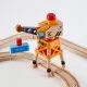 Jucarie din lemn Hape - Set tren de marfa cu macara 34 piese Jucarie din lemn Hape - Set tren de marfa cu macara 34 piese