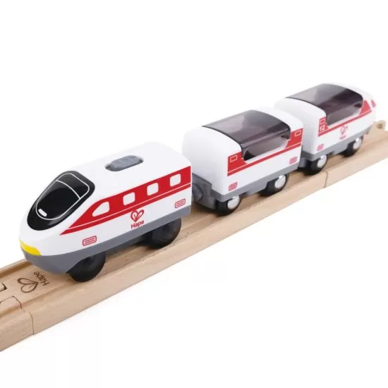Set trenulet din lemn Metropola Hape Set trenulet din lemn Metropola Hape