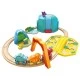 Set trenulet din lemn cu dinozauri Hape 27 piese