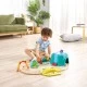 Set trenulet din lemn cu dinozauri Hape 27 piese