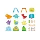 Set trenulet din lemn cu dinozauri Hape 27 piese