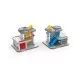 Set de joaca trenulet din lemn cu servicii de urgenta Hape 55 piese Set de joaca trenulet din lemn cu servicii de urgenta Hape 55 piese