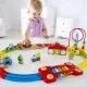 Jucarie din lemn Hape - Sina de tren curcubeu cu puzzle 30 piese Jucarie din lemn Hape - Sina de tren curcubeu cu puzzle 30 piese