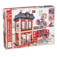 Set de joaca din lemn - Statie de pompieri