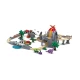 Set de joaca trenulet aventura Dino Hape 61 piese Set de joaca trenulet aventura Dino Hape 61 piese