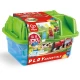 Set de joaca din lemn Hape - Trenulet rural (41 piese)