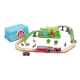Set de joaca din lemn Hape - Trenulet rural (41 piese)