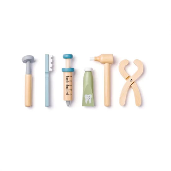 Set de joaca - Trusa de dentist din lemn Set de joaca - Trusa de dentist din lemn