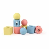 Set jucarii zornaitoare din orez cu forme geometrice Hape