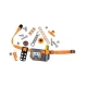 Set de joaca Hape, Centura cu unelte, 19 piese