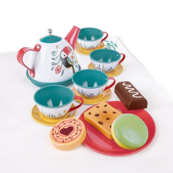 Set de ceai cu valiza pentru copii 15 piese Hape Set de ceai cu valiza pentru copii 15 piese Hape