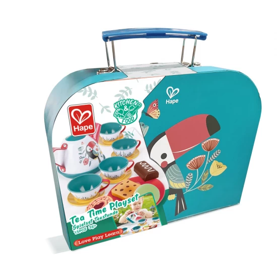 Set de ceai cu valiza pentru copii 15 piese Hape Set de ceai cu valiza pentru copii 15 piese Hape