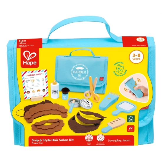 Set de frizerie pentru copii Hape 22 piese Set de frizerie pentru copii Hape 22 piese
