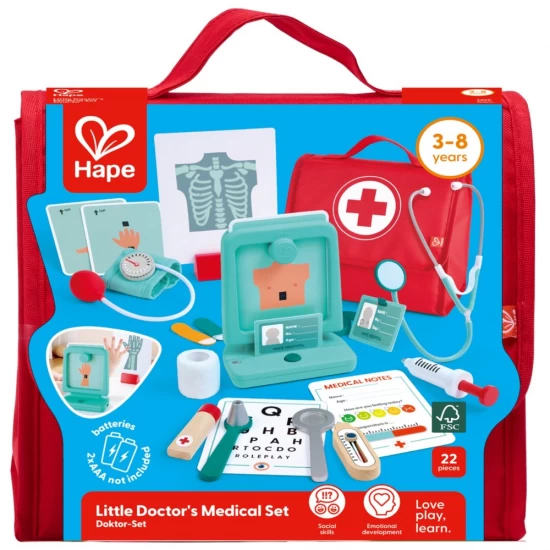 Set de joaca doctor Hape 22 piese cu gentuta