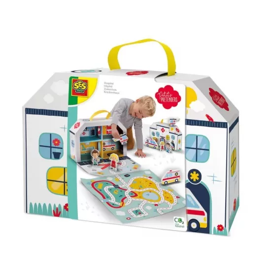 Set de joaca spital cu valiza si covoras Set de joaca spital cu valiza si covoras