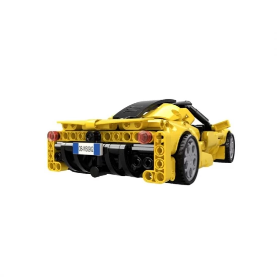 Jucarie tip lego tehnic de constructie masina sport galbena 414 piese Jucarie tip lego tehnic de constructie masina sport galbena 414 piese