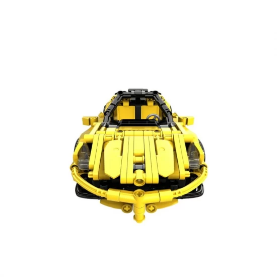 Jucarie tip lego tehnic de constructie masina sport galbena 414 piese Jucarie tip lego tehnic de constructie masina sport galbena 414 piese