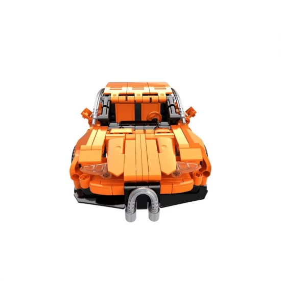 Jucarie tip lego tehnic de constructie masina sport portocalie 404 piese Jucarie tip lego tehnic de constructie masina sport portocalie 404 piese