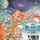 Kit de creat magneti pentru copii cu tematica Spatiu 17 piese Kit de creat magneti pentru copii cu tematica Spatiu 17 piese