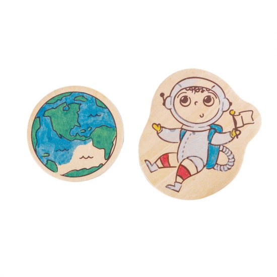 Kit de creat magneti pentru copii cu tematica Spatiu 17 piese Kit de creat magneti pentru copii cu tematica Spatiu 17 piese