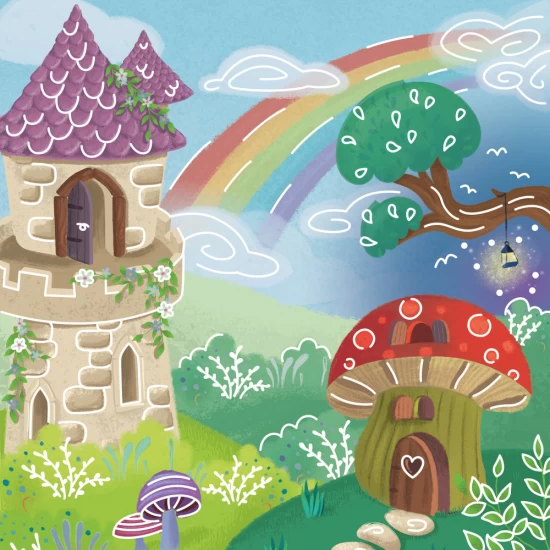 Kit de creat magneti tematica Fantasy pentru copii 17 piese Kit de creat magneti tematica Fantasy pentru copii 17 piese