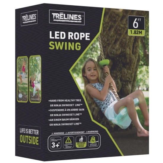 Leagan cu franghie de alpinism si LED (1.82 m) Leagan cu franghie de alpinism si LED (1.82 m)