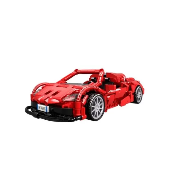 Set de contructie masina sport rosie tip lego tehnic 482 piese Set de contructie masina sport rosie tip lego tehnic 482 piese