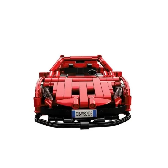 Set de contructie masina sport rosie tip lego tehnic 482 piese Set de contructie masina sport rosie tip lego tehnic 482 piese