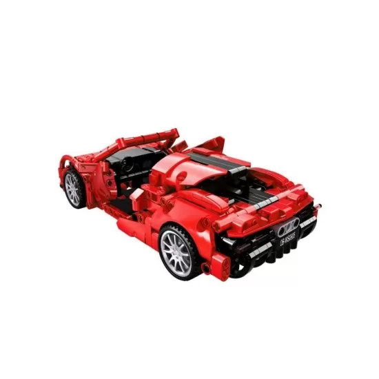 Set de contructie masina sport rosie tip lego tehnic 482 piese Set de contructie masina sport rosie tip lego tehnic 482 piese