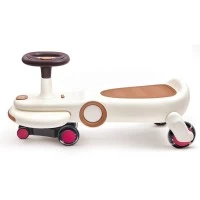 Masinuta ride on pentru copii Hape Wiggle & Giggle alb