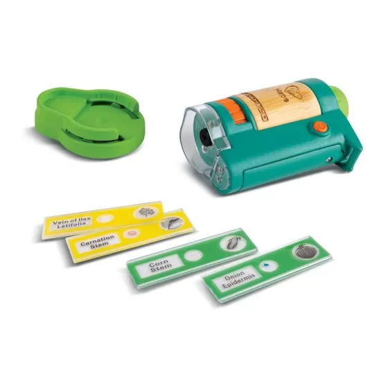 Microscop de jucarie pentru copii din bambus Hape Microscop de jucarie pentru copii din bambus Hape