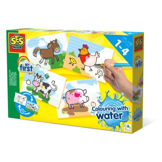 Set Coloreaza cu apa - Ferma