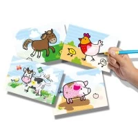 Set Coloreaza cu apa - Ferma