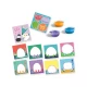 Set pictura cu degetele Animale, 8 cartonase. 3 culori acuarele, +12 luni