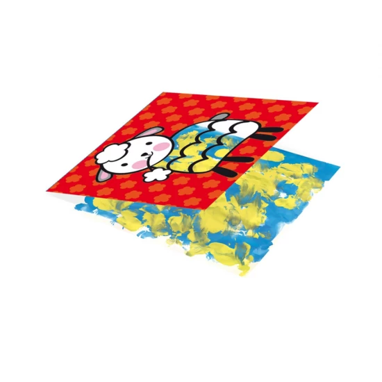 Set pictura cu acuarele pentru degetele si 8 carduri cu animale