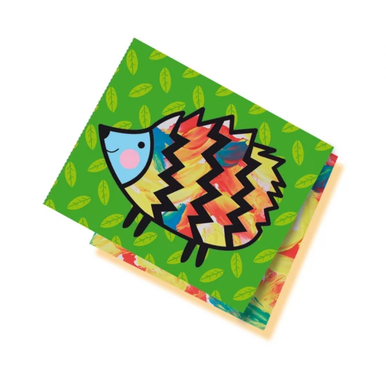 Set pictura cu acuarele pentru degetele si 8 carduri cu animale