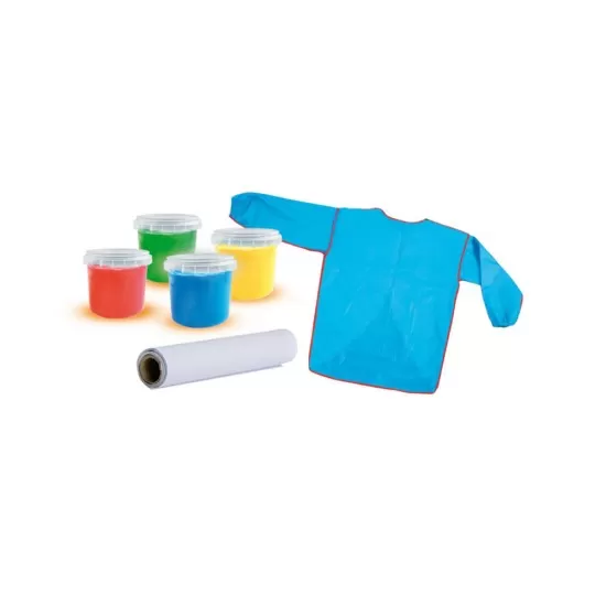 Set acuarele si sort pentru pictura cu degetele Set acuarele si sort pentru pictura cu degetele